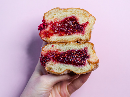 Raspberry Jam Donut